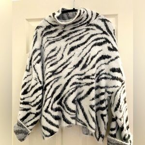 H & M animal print sweater